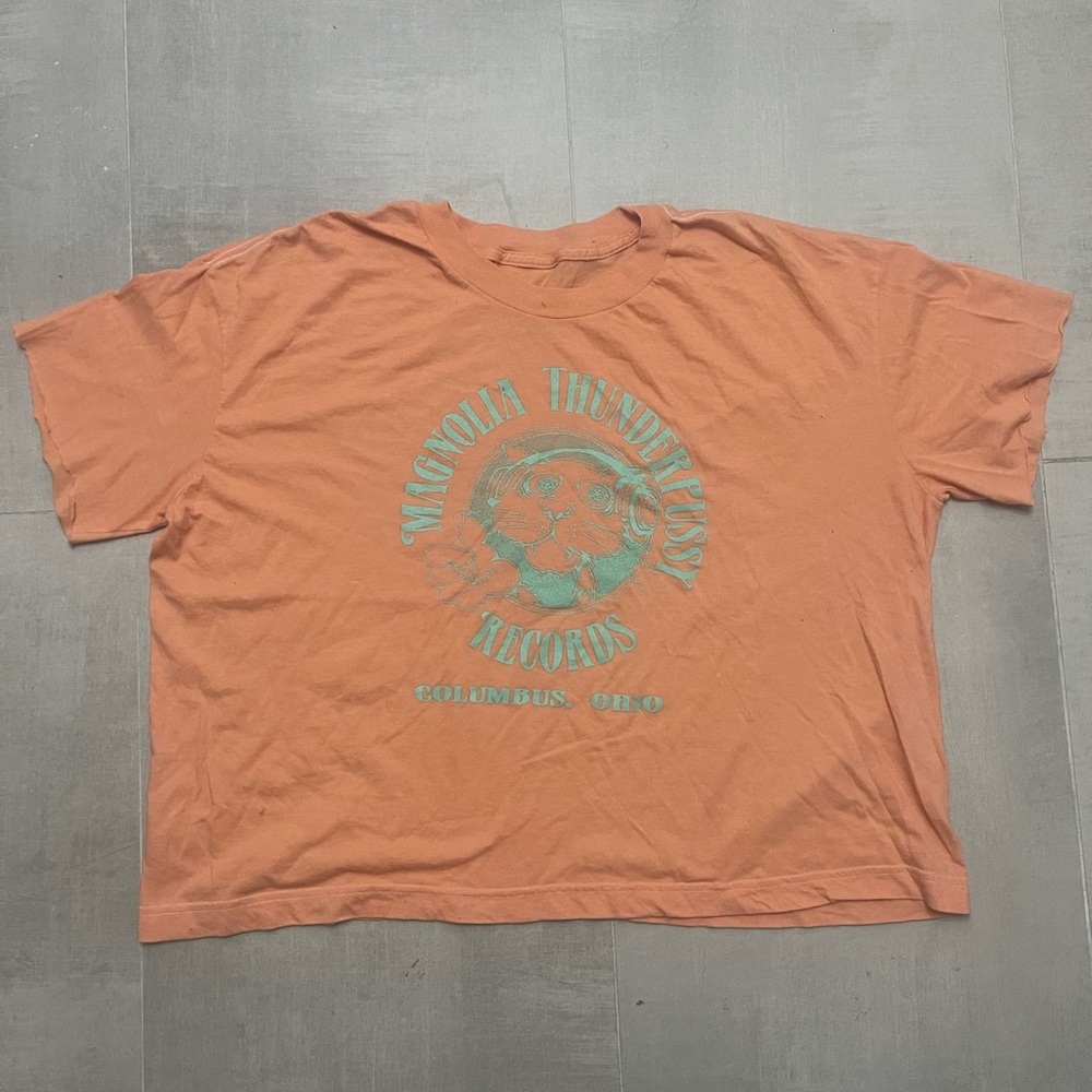 Magnolia Thunderpussy Records Crop Top